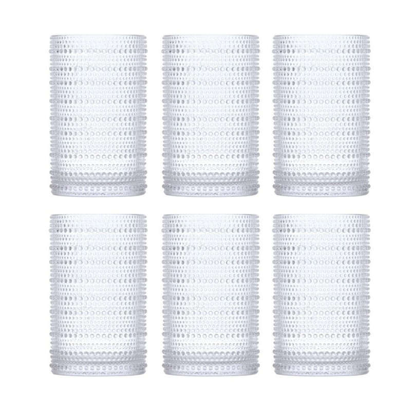 Jupiter Drinking Glass, Clear, 13 oz.