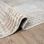 Tapis géométrique beige / crème en polypropylène tissé à la machine Rectangle Jacomine-2098556276
