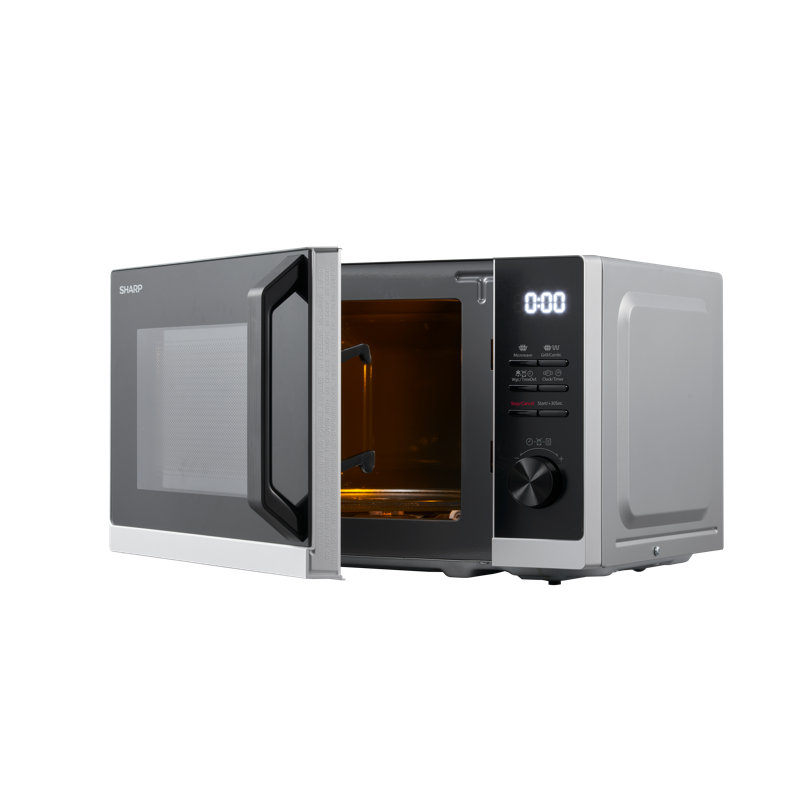 Sharp 46.9cm 900W - Watt Countertop Microwave, Silver