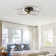 Eylana 3-Light LED Semi Flush Mount with Remote Control