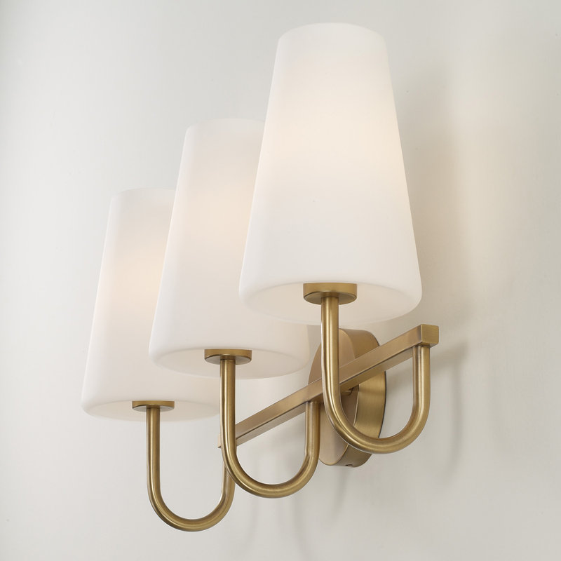 Averitt 3 - Light Dimmable Vanity Light, Aged Brass