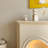 White Manufactured Wood Freestanding Fireplace