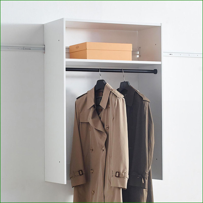 Systèmes de placard, Modulaire mural moderne Devi | Blanc | Bois