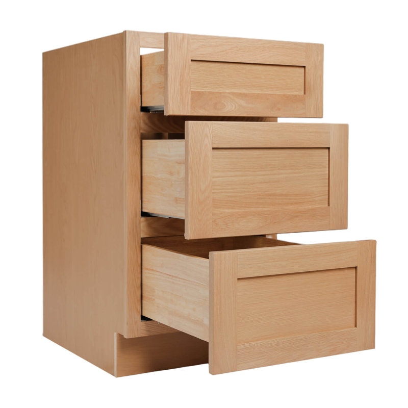 Base de meuble-lavabo 3 tiroirs Sunset Beech