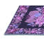 Tapis bleu marine en laine tissé à la machine 4 pi x 6 pi Jai