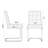 Darcel Faux Leather Side Chair-808775171