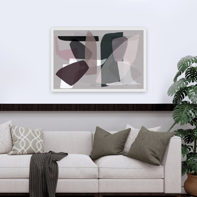 Reproduction d'art mural abstrait contemporain discret