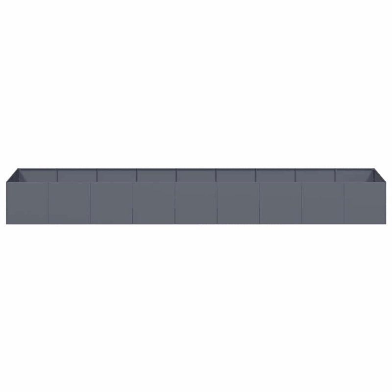Planter 40 Cm Steel, 40cm H x 360cm W x 80cm D, Anthracite