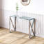 Jacklyn 120cm Glass Top Console Table