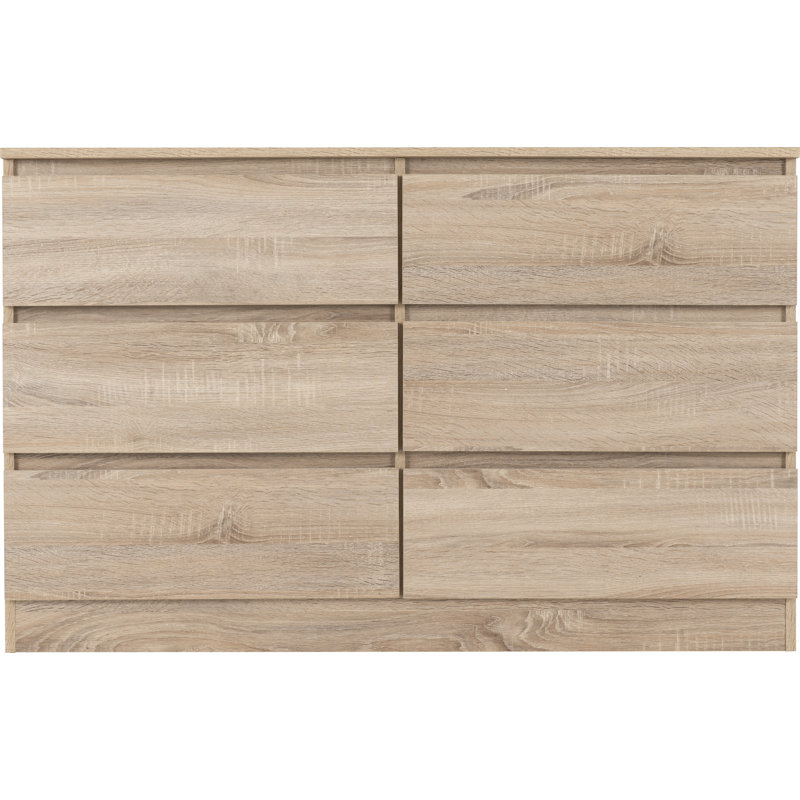 Braunstein 6 Drawer Chest Of Drawers, Sonoma Oak