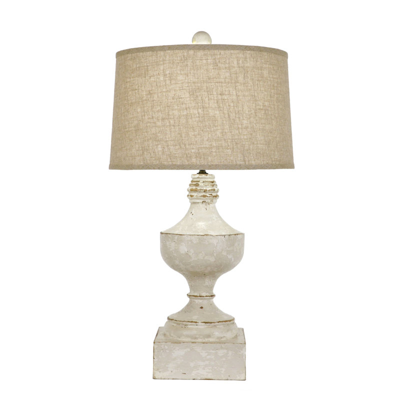 Epala Table Lamp, Brown, White/Light Gray/Dark Wood