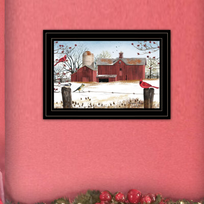 «Winter Days» par Billy Jacobs - Reproduction d'art sur papier encadrée