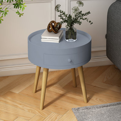 Modern Coffee Table with Drawer and Table Legs