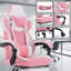 Fauteuil de jeu ergonomique en cuir de PVC avec appui-tête réglable, soutien lombaire et repose-pieds rétractable pour un jeu et un travail confortables