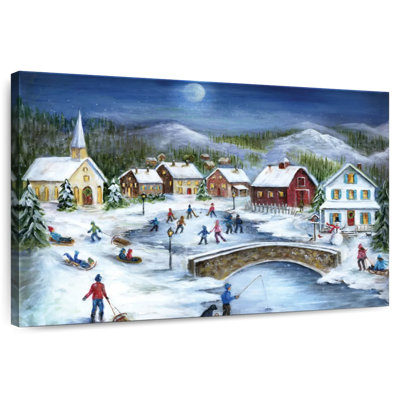 Patineurs au clair de lune