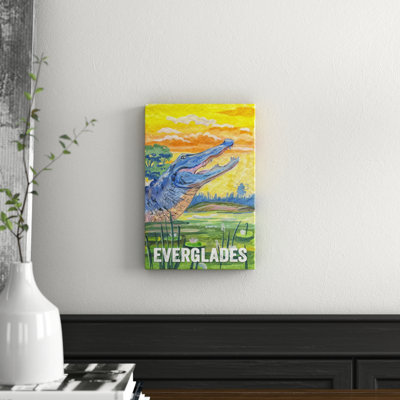 Everglades Poster II - Wrapped Canvas Print