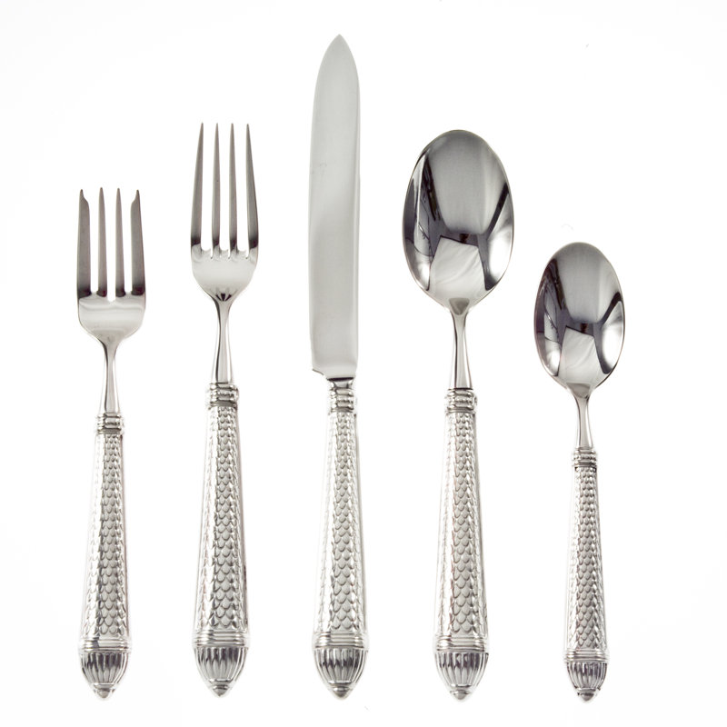 Rafaello 5 - Piece Stainless Steel Flatware Set - Service for 1