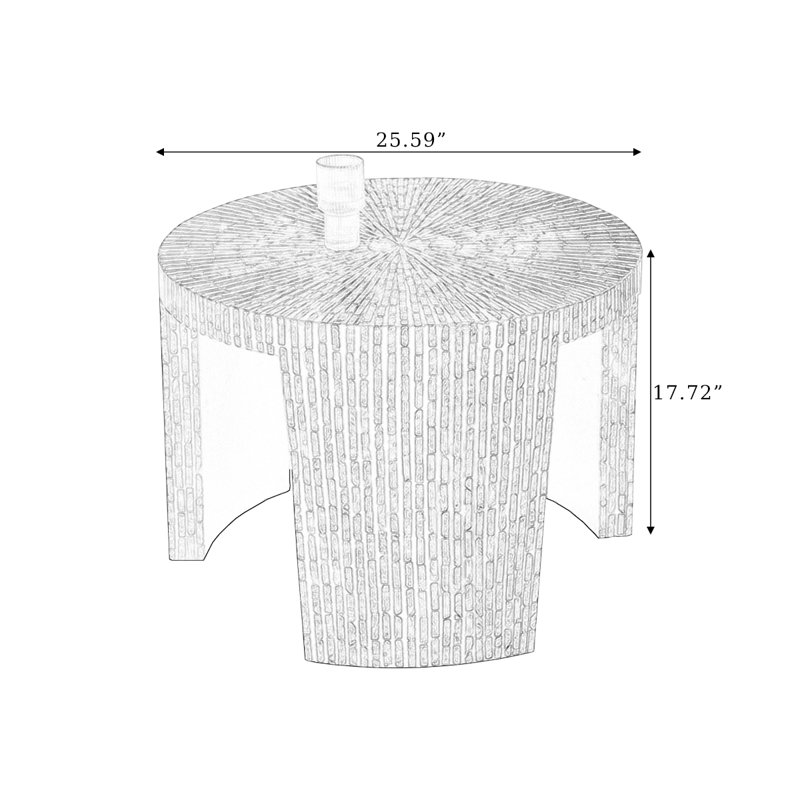 Table de bout Modern, Blanc
