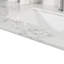 Lavabo rectangulaire encastré en céramique avec trou de robinet simple