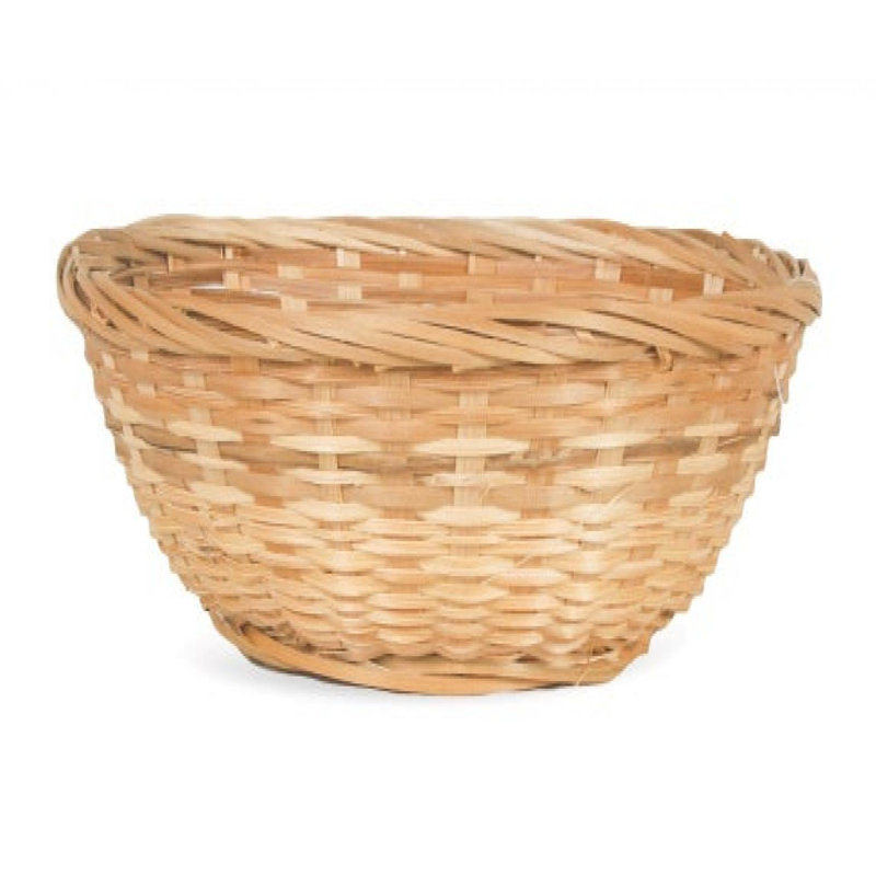 Panier à pain rond en bambou, H 1,5 po x l 9 po x P 9 po