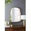 Miroir 27 "x 37" Irrgeular avec cadre en bois
