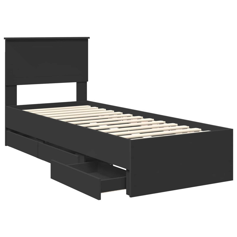 Bed Frame, Small Single (2'6), Black