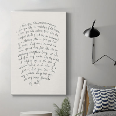 " Letter To A Lover I "