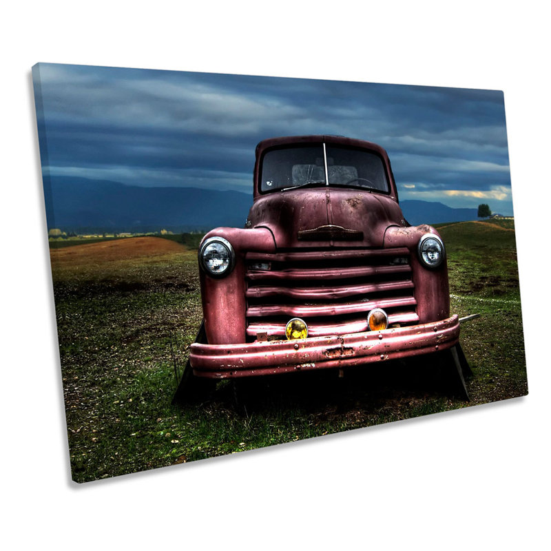 Abandoned Rusty Old Truck - Wrapped Canvas Art Prints, 30.5cm H x 45.7cm W
