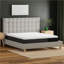 Matelas: grand matelas en mousse viscoélastique imprégnée de gel de 10 po avec housse de refroidissement et base à rainure d'air | Crème | Mousse-637882580