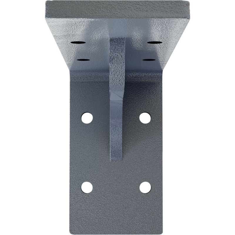 Support en acier Embrey, H 3,75 po x l 2 po x P 6 po, Bleu clair martelé