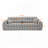 Woven Chenille Striped Compression Sofa-698166441