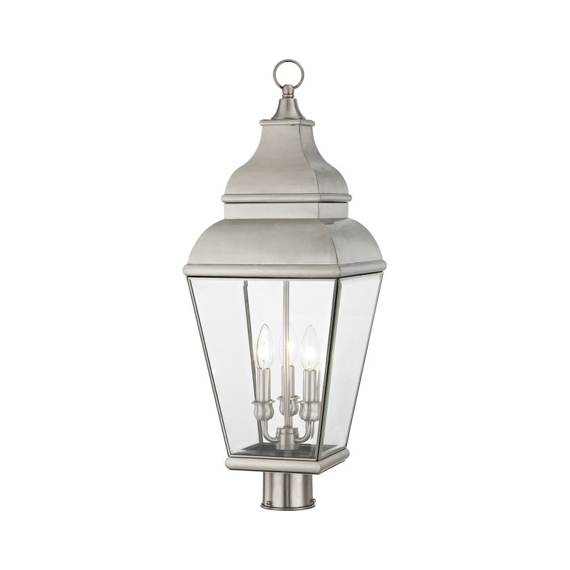 Tête de lanterne câblée Anousha, Nickel brossé