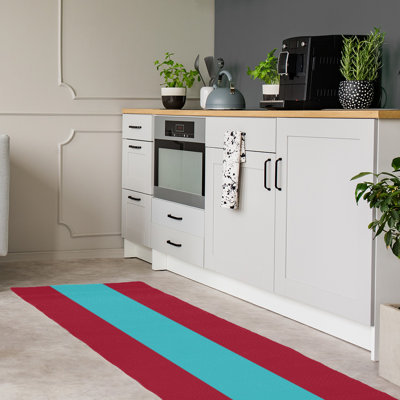 Chenille Striped Indoor Rug