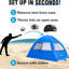 Abri de plage pour 3/4 personnes, parasol portatif