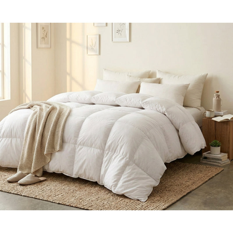 Édredon en duvet de plumes pour toutes les saisons, Grand lit