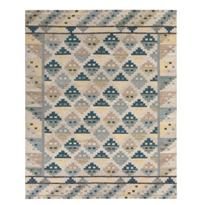 Scandinavian Wool Geometric Area Rug