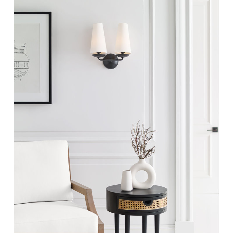 AERIN Fontaine Double Sconce, Aged Iron