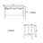 Binnur Console Table Set, Breakfast Nook Table with 3 Stools Dining Table Set-1473693826-1473693825