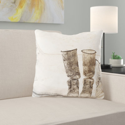 Housse et insert de coussin carré aquarelle Pateros
