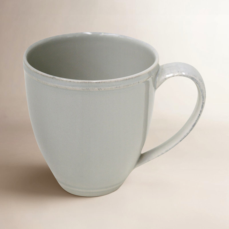 Friso Handmade Stoneware Coffee Mug, Gray