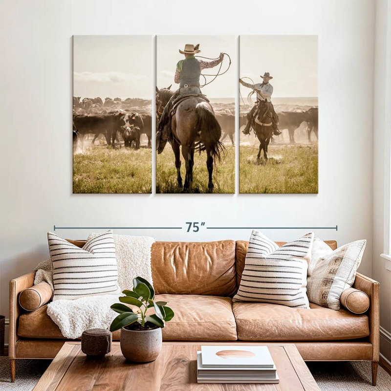 Brampt Cattle Drive Day, 42" H x 65" W