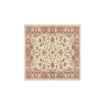Tapis oriental en chenille / polyester tissé à la main Srithik