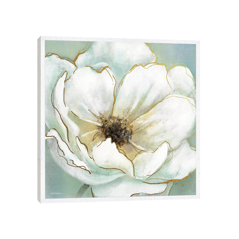 Soft Teal Splendor by Carol Robinson - Print on Canvas, 93.98 cm H x 93.98 cm W, White Framed Canvas