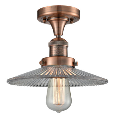 Mangan Glass Semi Flush Mount