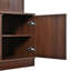 Arbre d'entrée 76 po avec porte cannelée, banc et rangement pour chaussures-921302270