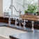 Whitehaus Collection Bridge Faucet with Long Traditional Swivel Spout, Lever Handles and Solid Side Spray
