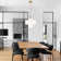 Modern 4 - Light Dimmable Linear Sphere Chandelier