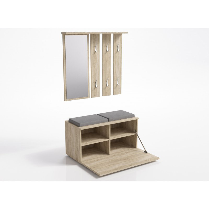 Bellicourt Hall Tree 41cm Wide, Wood