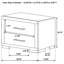 Ensemble de chambre à coucher à DEL 5 pièces Chandara-99302403-99302399