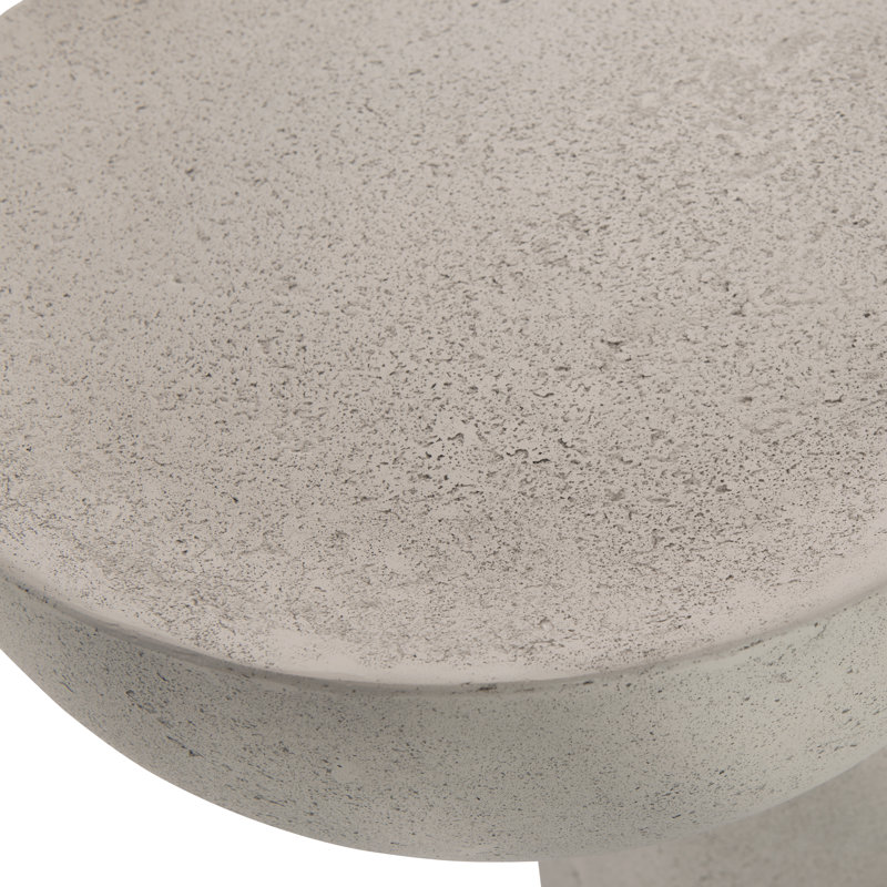Vida 66'' Sand Grey Textured Concrete Rectangular Console Table